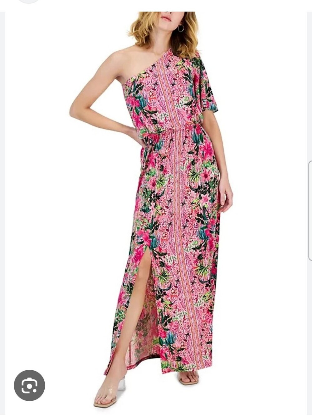 Fun Pink Floral Maxi Dress